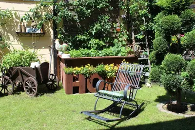 Ein Garten an der Unterkunft Spreewald Ferienwohnung Lübben