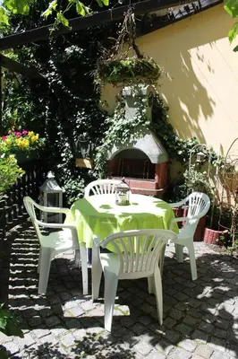 Ein Garten an der Unterkunft Spreewald Ferienwohnung Lübben