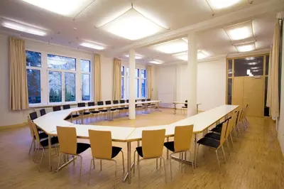 Der Geschäftsbereich oder Konferenzraum in der Unterkunft Gäste- und Tagungshaus am Glockengarten