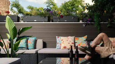Ein Sitzbereich in der Unterkunft Pfefferbett Hostel