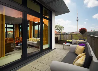 Ein Balkon oder eine Terrasse in der Unterkunft Hotel AMANO Rooms & Apartments