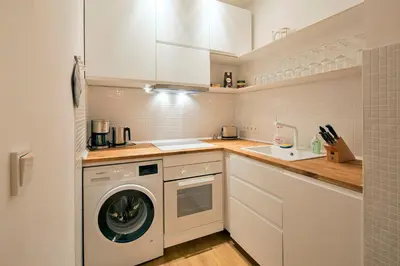 Küche/Küchenzeile in der Unterkunft Modern Design Apartment