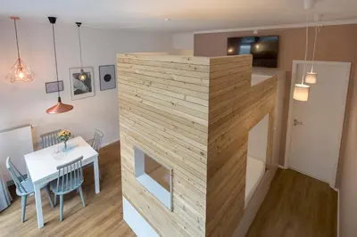 Küche/Küchenzeile in der Unterkunft Modern Design Apartment