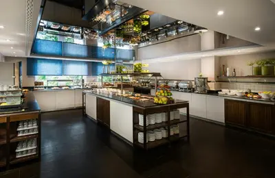 Küche/Küchenzeile in der Unterkunft Leonardo Hotel Berlin