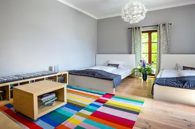 Ein Bett oder Betten in einem Zimmer der Unterkunft Idyllisches Haus mitten in Berlin