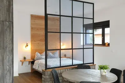 Ein Bett oder Betten in einem Zimmer der Unterkunft Hey Spreewald Ferienapartments
