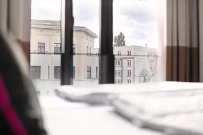Ein Bett oder Betten in einem Zimmer der Unterkunft Hotel MOA Berlin