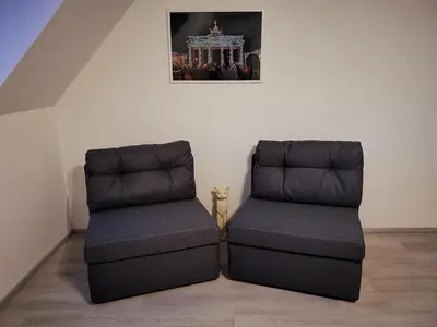 Ein Sitzbereich in der Unterkunft Fewo Berlin Tempelhof