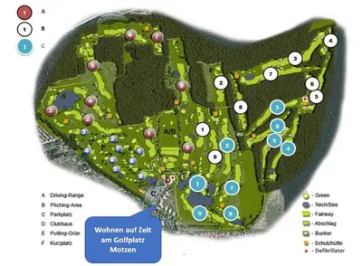Grundriss der Unterkunft Wohnen auf Zeit am Golfplatz Motzen