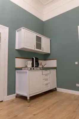 Küche/Küchenzeile in der Unterkunft Apartments-Maison Am Olivaer Platz