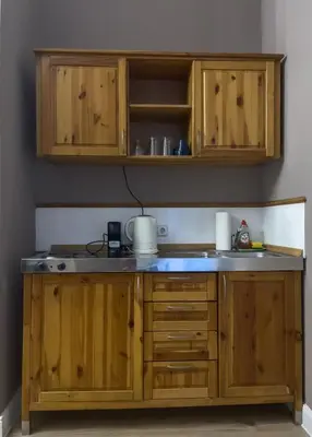 Küche/Küchenzeile in der Unterkunft Apartments-Maison Am Olivaer Platz