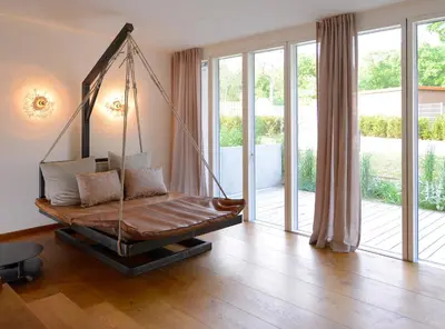 Ein Bett oder Betten in einem Zimmer der Unterkunft Wasserwerk Bad Saarow