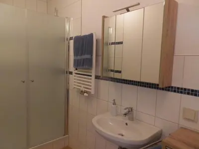 Ein Badezimmer in der Unterkunft Hopfenkammer Schorfheide
