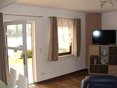 TV/Unterhaltungsangebot in der Unterkunft Ferienwohnung Rohrwallinsel Köpenick