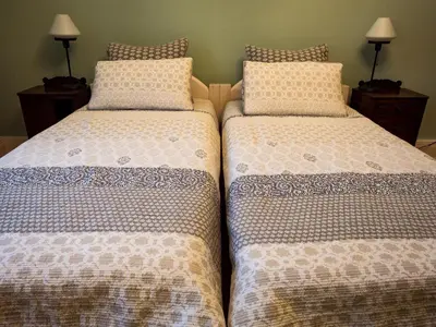 Ein Bett oder Betten in einem Zimmer der Unterkunft Bürgerpark Apartments