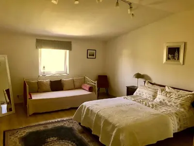 Ein Bett oder Betten in einem Zimmer der Unterkunft Bürgerpark Apartments