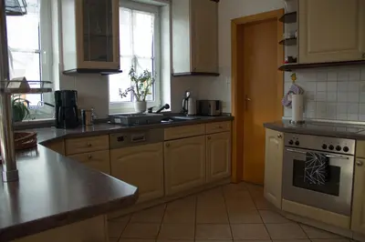 Küche/Küchenzeile in der Unterkunft Ferienhaus Bogsi