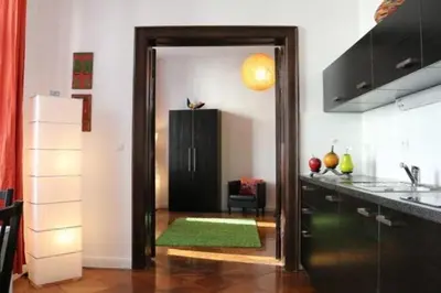 Küche/Küchenzeile in der Unterkunft Berlin Apartments Mitte