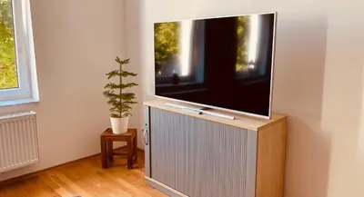 TV/Unterhaltungsangebot in der Unterkunft Moderne Wohnung in Eberswalde
