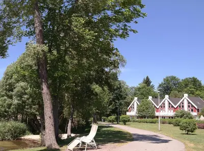 Ein Garten an der Unterkunft Ferienpark Bad Saarow