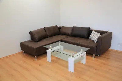 Ein Sitzbereich in der Unterkunft Ferienwohnung Brandenburger Straße