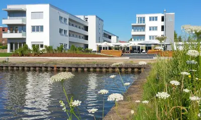 Das Gebäude in dem sich die Ferienwohnung befindet