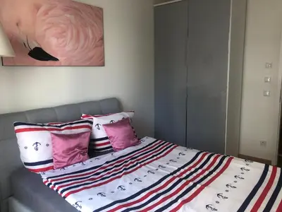 Ein Bett oder Betten in einem Zimmer der Unterkunft Luxury 145 m2 Apartment with Terrace