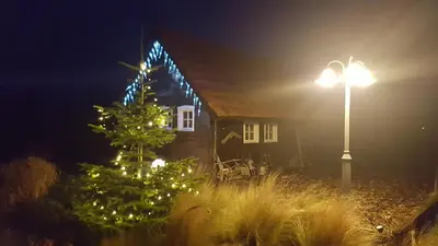Ein Garten an der Unterkunft Spreewaldhaus zum Schoberplatz