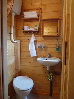 Ein Badezimmer in der Unterkunft Haus Alwine