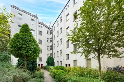 Das Gebäude in dem sich die Ferienwohnung befindet