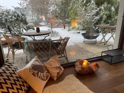 Ferienwohnung am Einsteinhaus Caputh im Winter