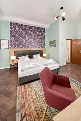 Ein Bett oder Betten in einem Zimmer der Unterkunft Arco Smart Hotel Berlin