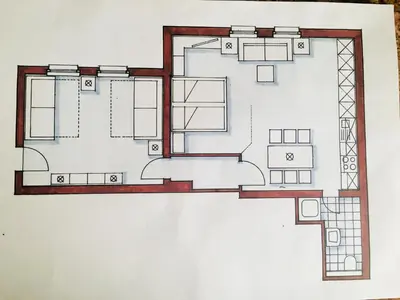 Grundriss der Unterkunft Messe Apartment Berlin