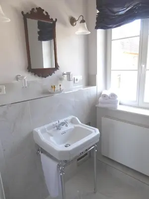 Ein Badezimmer in der Unterkunft B&B Fiddler's Inn