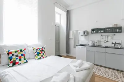 Küche/Küchenzeile in der Unterkunft Studio Apartment for 3