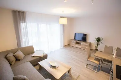 TV/Unterhaltungsangebot in der Unterkunft Spreehaus-Apartments