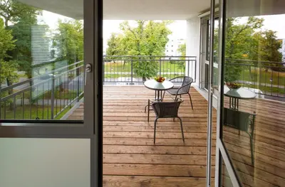 Ein Balkon oder eine Terrasse in der Unterkunft Aparion Apartments Berlin