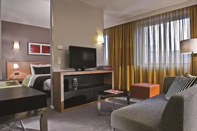 TV/Unterhaltungsangebot in der Unterkunft Adina Apartment Hotel Berlin Mitte