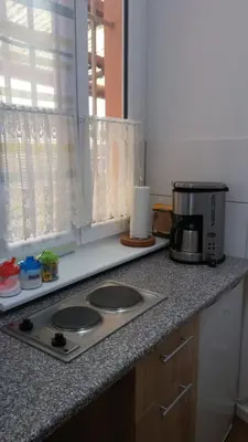 Küche/Küchenzeile in der Unterkunft Ferienwohnung