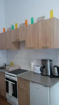 Küche/Küchenzeile in der Unterkunft Ferienwohnung