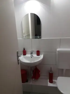 Ein Badezimmer in der Unterkunft Ferienwohnung