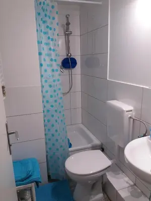 Ein Badezimmer in der Unterkunft Ferienwohnung