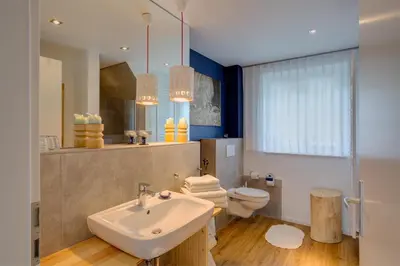 Ein Badezimmer in der Unterkunft Spreewaldferienhaus - Urlaub