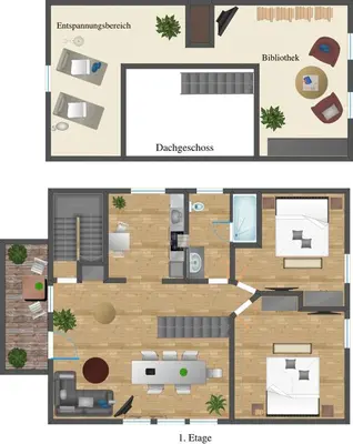 Grundriss der Unterkunft Spreewaldferienhaus - Urlaub