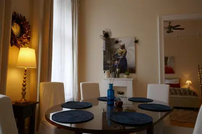Ein Sitzbereich in der Unterkunft Apartments Nähe Hauptbahnhof