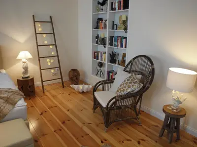 Ein Sitzbereich in der Unterkunft Apartments Nähe Hauptbahnhof