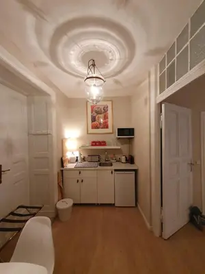 Küche/Küchenzeile in der Unterkunft Studio City West