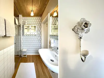Ein Badezimmer in der Unterkunft Am Inselufer