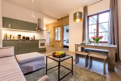 Küche/Küchenzeile in der Unterkunft Loft in the middle of Berlin