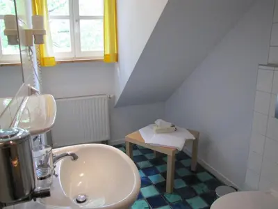Ein Badezimmer in der Unterkunft Der Seehof Rheinsberg